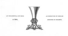 Ornamental cup, 1645, (1843).Artist: Henry Shaw