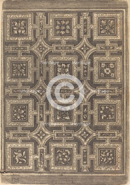 Ornamental Design for Coffered Ceiling. Creator: Daniel Hopfer.