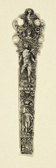 Ornamental Design for Knife Handle with Air, from The Four Elements, c. 1590. Creator: Unknown