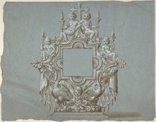 Ornamental design for liturgical object, 18th century. Creator: Anon