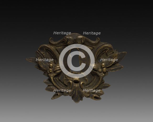 Ornamental Detail for a Keyhole, mid-1700s. Creator: Unknown.