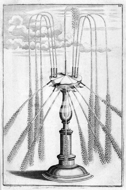 Ornamental fountain design, 1664. Artist: Georg Andreas Bockler