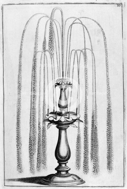 Ornamental fountain design, 1664. Artist: Georg Andreas Bockler