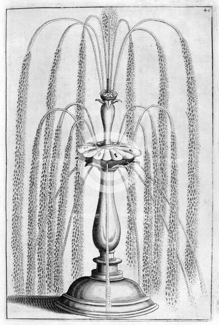 Ornamental fountain design, 1664. Artist: Georg Andreas Bockler