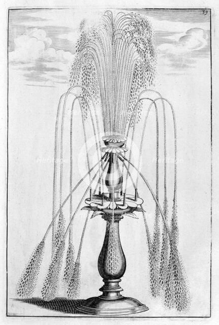 Ornamental fountain design, 1664. Artist: Georg Andreas Bockler
