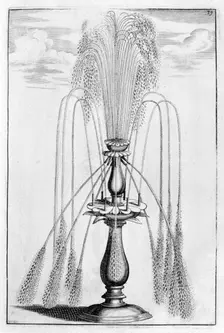 Ornamental fountain design, 1664. Artist: Georg Andreas Bockler