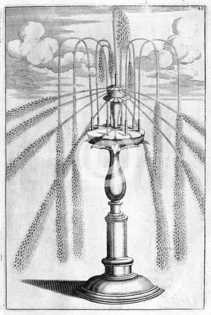 Ornamental fountain design, 1664. Artist: Georg Andreas Bockler