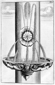 Ornamental fountain design, 1664. Artist: Georg Andreas Bockler