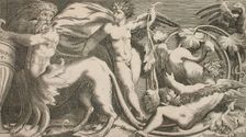 Ornamental Frieze, Early 1530s. Creator: Giulio Bonasone