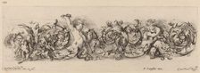Ornamental Frieze with Children and Dogs, probably 1648. Creator: Stefano della Bella