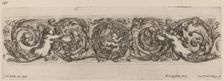 Ornamental Frieze with Cupid and Psyche, probably 1648. Creator: Stefano della Bella