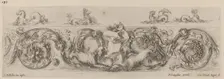 Ornamental Frieze with Marine Creatures, probably 1648. Creator: Stefano della Bella