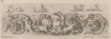 Ornamental Frieze with Marine Creatures, probably 1648. Creator: Stefano della Bella