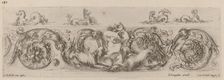 Ornamental Frieze with Marine Creatures, probably 1648. Creator: Stefano della Bella