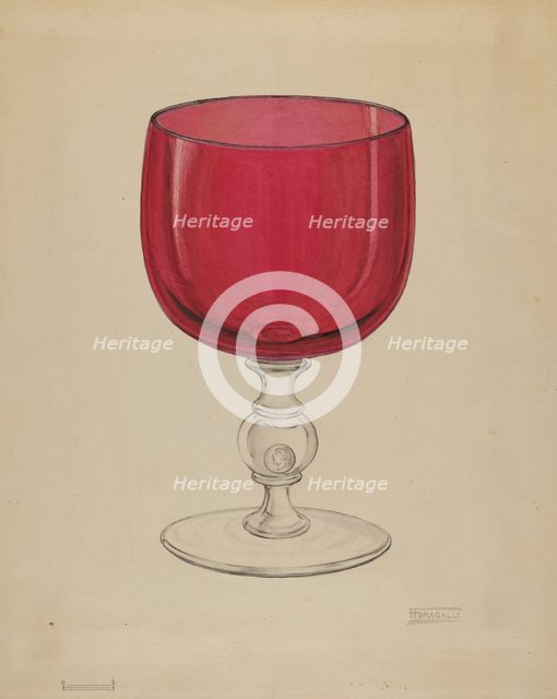 Ornamental Goblet, c. 1936. Creator: Frank Fumagalli.