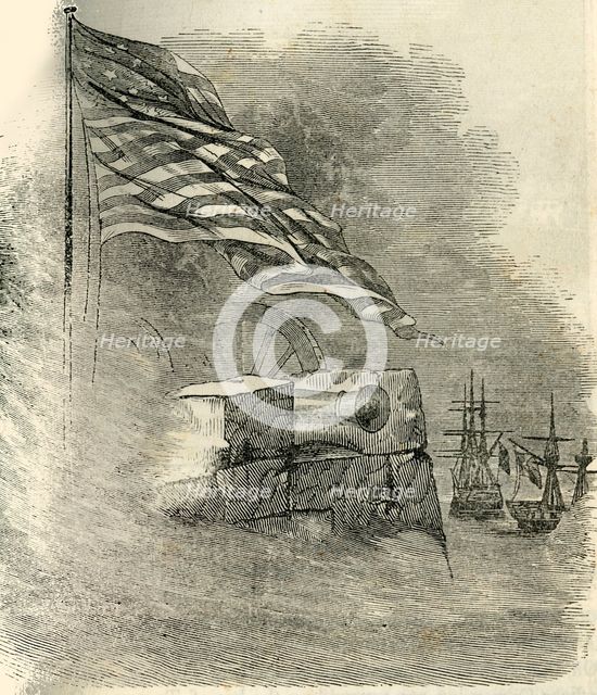 'Ornamental Headpiece - The Siege of Vera Cruz', 1849. Creator: Unknown.