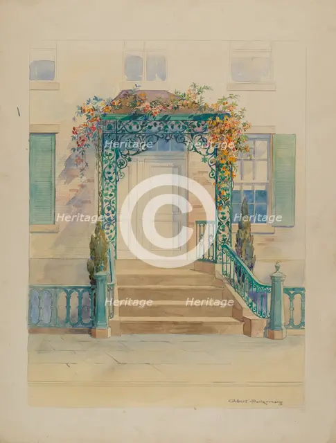 Ornamental Iron, c. 1936. Creator: Gilbert Sackerman.