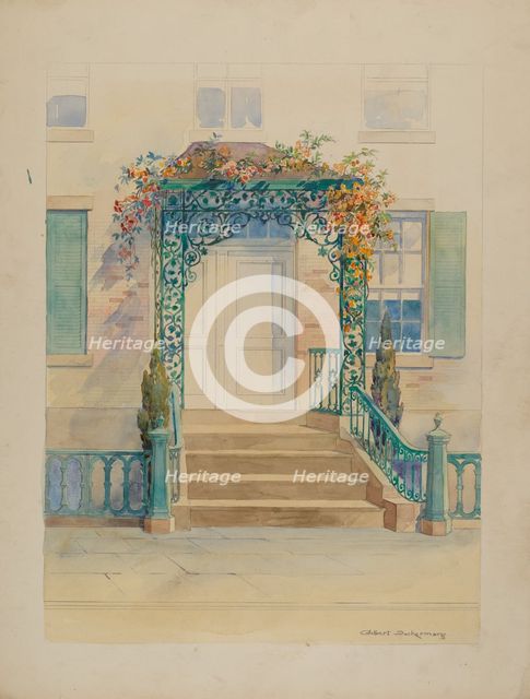 Ornamental Iron, c. 1936. Creator: Gilbert Sackerman.