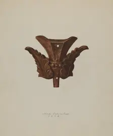 Ornamental Iron Leaf, 1938. Creator: Max Fernekes