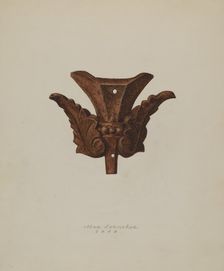 Ornamental Iron Leaf, 1938. Creator: Max Fernekes