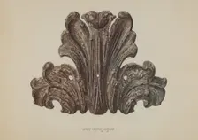 Ornamental Iron Leaf, 1938. Creator: Lloyd Charles Lemcke