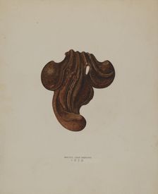 Ornamental Iron Leaf, 1938. Creator: Walter Praefke