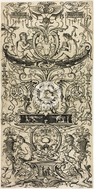 Ornamental Panel: Victoria Augusta, c.1507. Creator: Nicoletto da Modena.