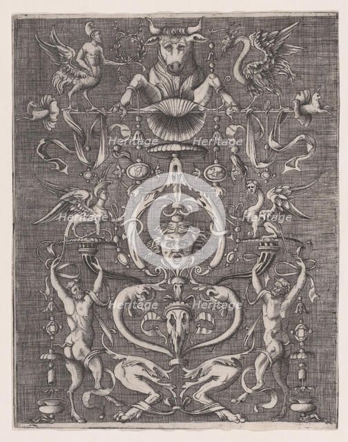 Ornamental Panel, ca. 1514-36., ca. 1514-36. Creator: Anon.