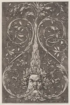 Ornamental Panel, ca. 1514-36. Creator: Agostino Veneziano