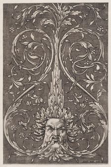 Ornamental Panel, ca. 1514-36. Creator: Agostino Veneziano