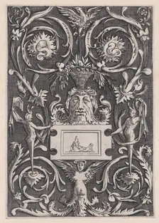 Ornamental Panel, ca. 1514-36. Creator: Agostino Veneziano