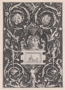 Ornamental Panel, ca. 1514-36. Creator: Agostino Veneziano