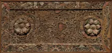 Ornamental Panel (from a Ceiling?), 500s (frame) and 700s (central panel). Creator: Unknown