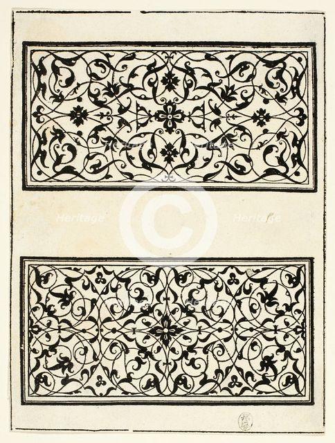 Ornamental Panels, n.d. Creators: Hans Rudolf Manuel Deutsch, Andrea Gessner.