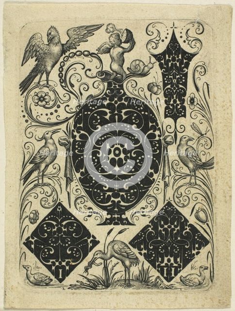 Ornamental Plate VI, c. 1619. Creator: Jacques Hurtu.