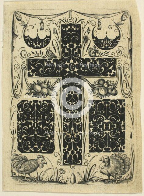 Ornamental Plate III, c. 1619. Creator: Jacques Hurtu.
