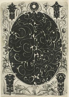 Ornamental Plate IV, 1610/20. Creator: Jacques Hurtu