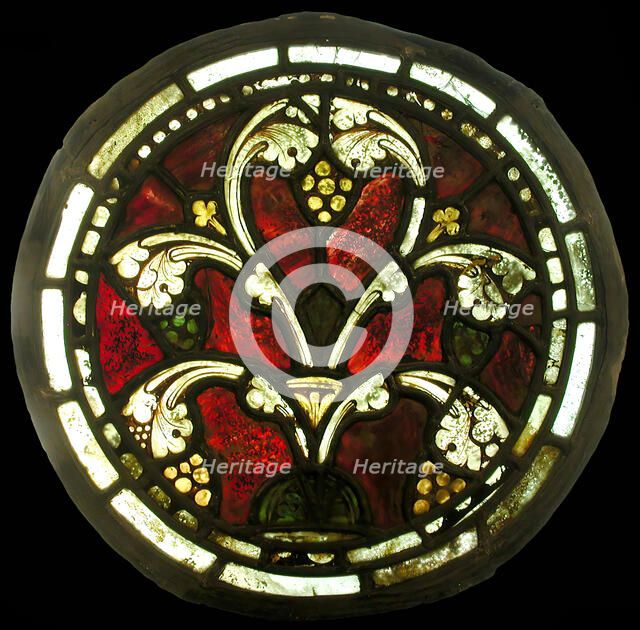 Ornamental Roundel, British, 1260-70. Creator: Unknown.