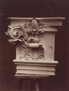 Ornamental Sculpture from the Paris Opera House (Column Detail), 1865/1874. Creator: Louis-Emile Durandelle