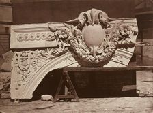 Ornamental Sculpture from the Paris Opera House (Arch Detail), 1865. Creator: Louis-Emile Durandelle