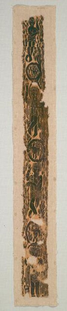 Ornamental Shoulder Band from a Tunic, 600-650. Creator: Unknown