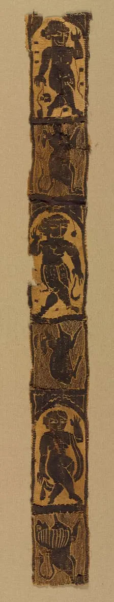 Ornamental Shoulder Bands from a Tunic, 500s. Creator: Unknown