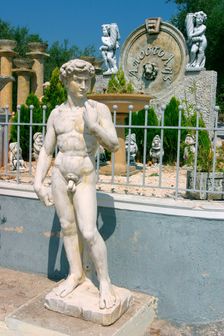 Ornamental Statues, Kefalonia, Greece. Creator: Peter Thompson