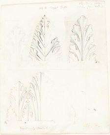 Ornamental Study with Acanthus Motif for "The Stones of Venice", 1849. Creator: John Ruskin