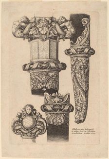 Ornamentation for a Dagger and Scabbard, 1644. Creator: Wenceslaus Hollar