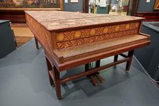 Ornamented Grand Piano, 1885-1890. Creator: John Broadwood and Sons