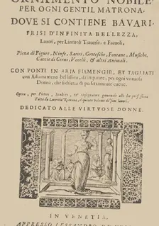 Ornamento nobile...Fatta da Lucretia Romana (Libro V of the Corona), 1620., 1620. Creator: Cesare Vecellio