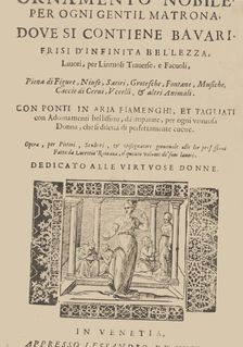Ornamento nobile...Fatta da Lucretia Romana (Libro V of the Corona), 1620., 1620. Creator: Cesare Vecellio