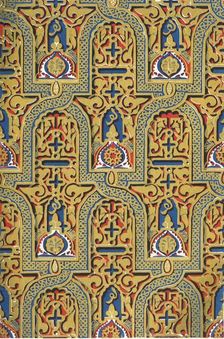 Ornaments on panels, Hall of Ambassadors 1907. Creator: Unknown