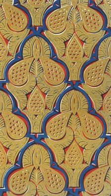 Ornaments in spandrils of arches, Hall of the Abencerrages 1907. Creator: Unknown